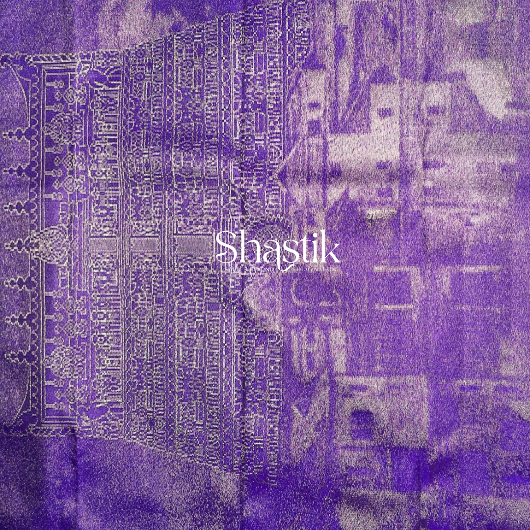 24K gold zari borders on turquoise bridal silk saree