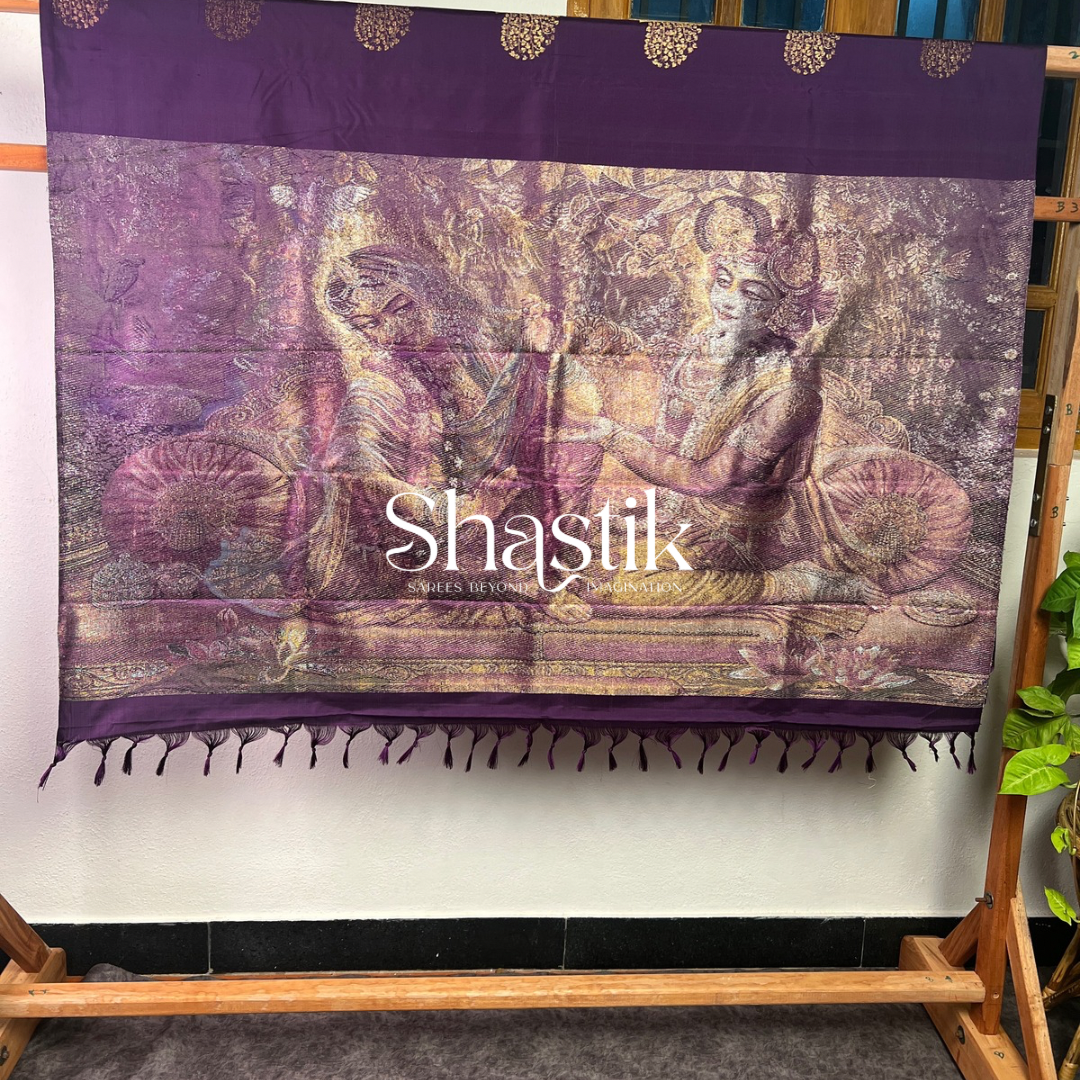 Exclusive Rich Purple Kanjivaram Silk Sarees Online