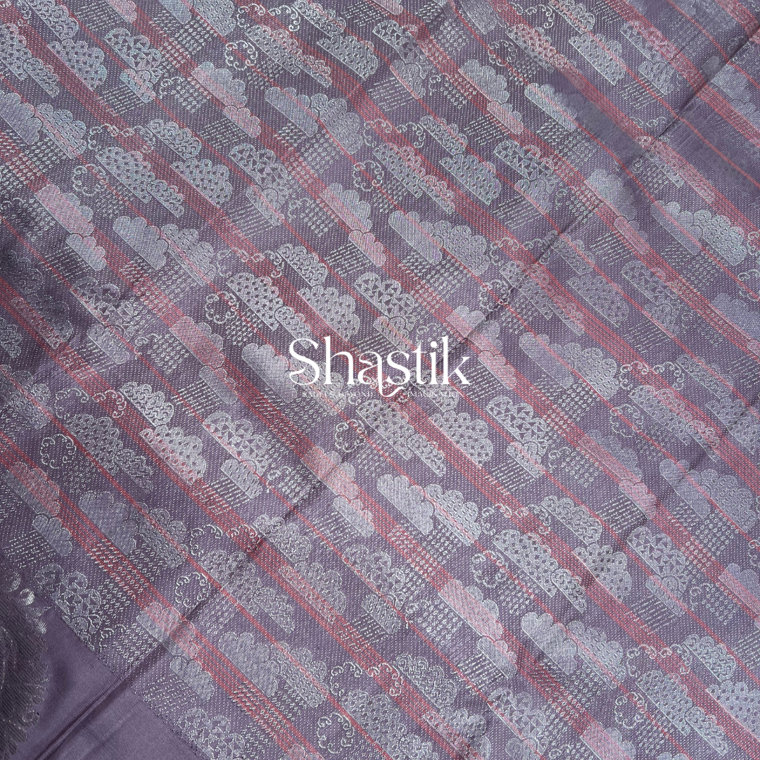 Luxury Lavender Kancheevaram Silk Saree Online