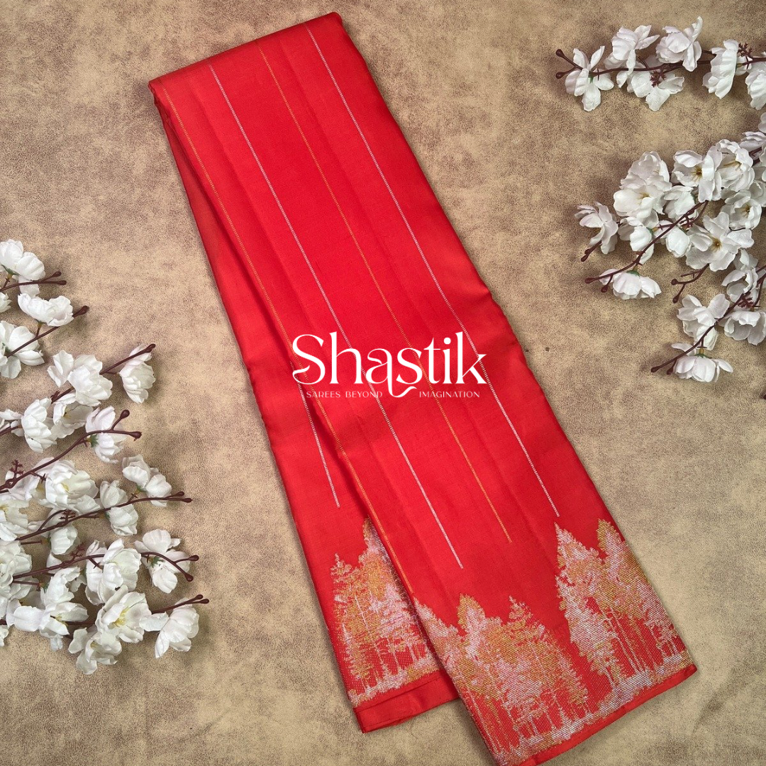 Wedding Pure Silk Saree in Red