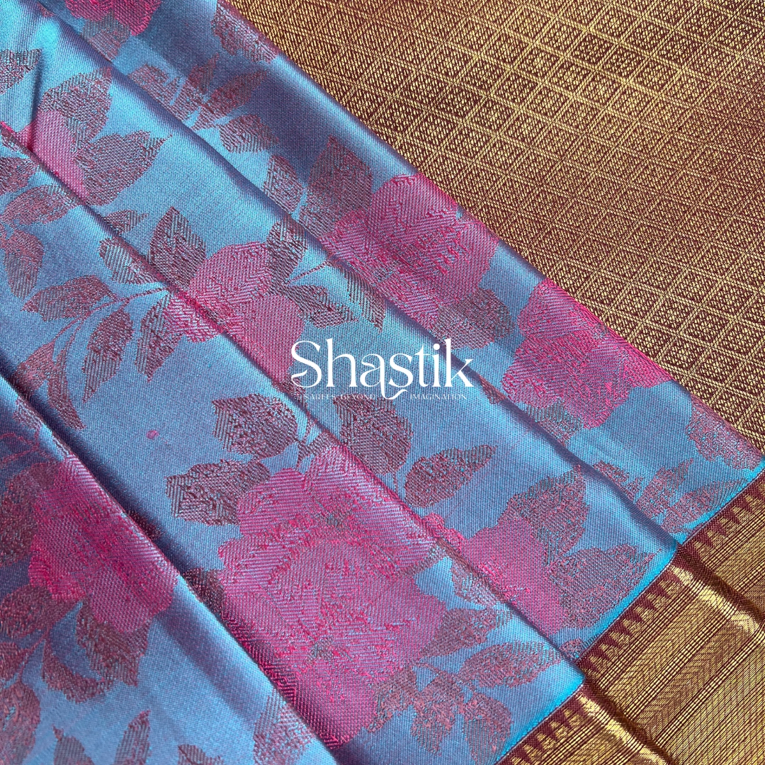 blue contemporary sarees in coimbatore