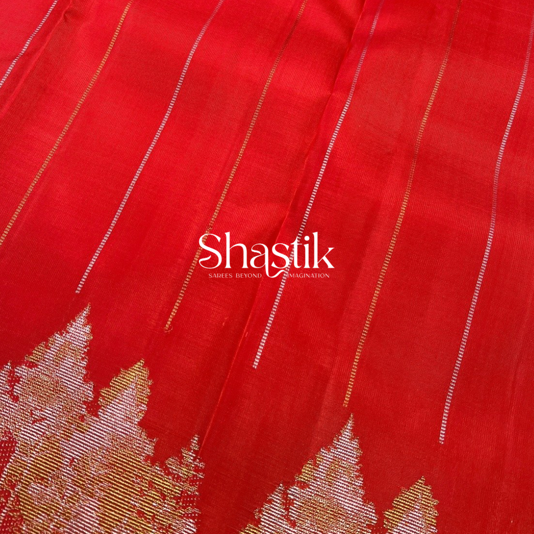 pure red kanjivaram sarees online