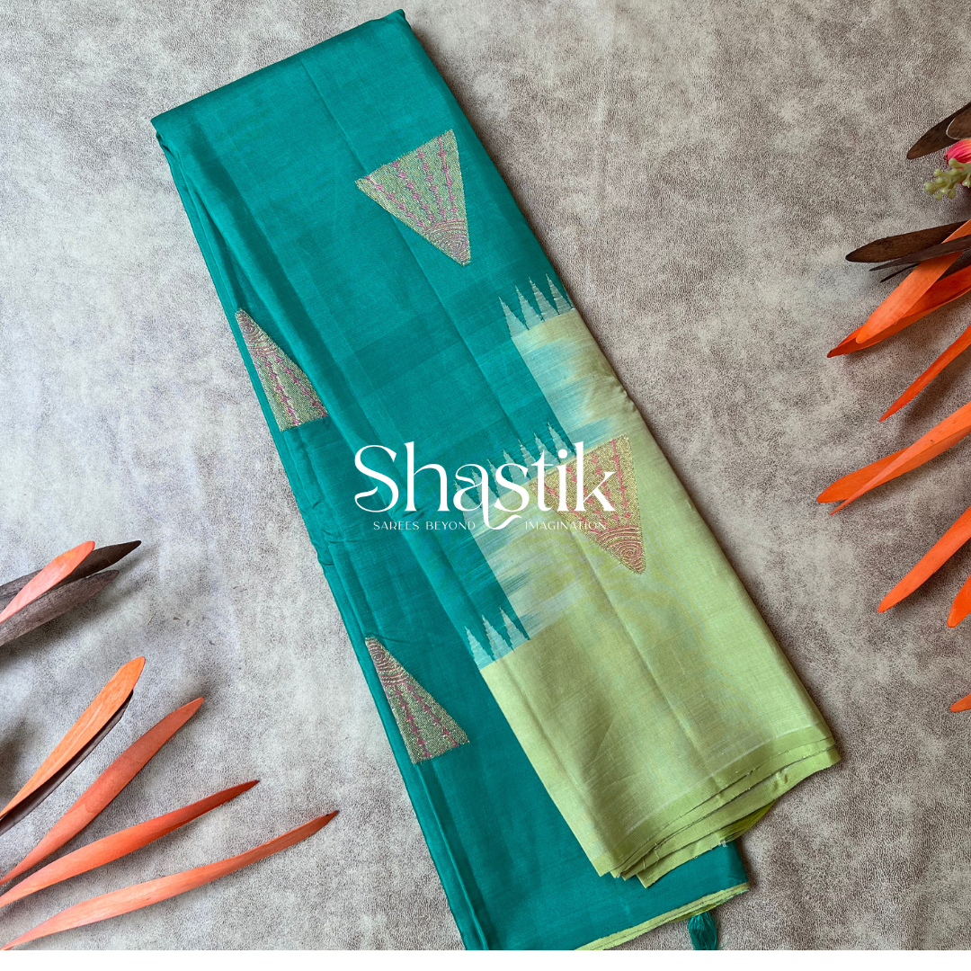 Fire Crackers Tie And Dye Silk Saree In Raising Pattern