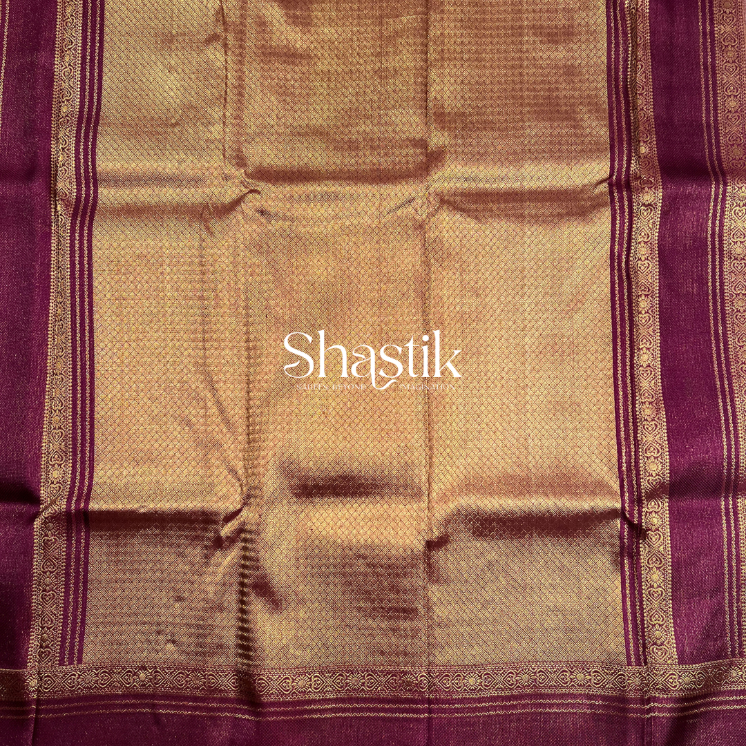 Wedding traditional saree in pastel purple with Retta Petta border