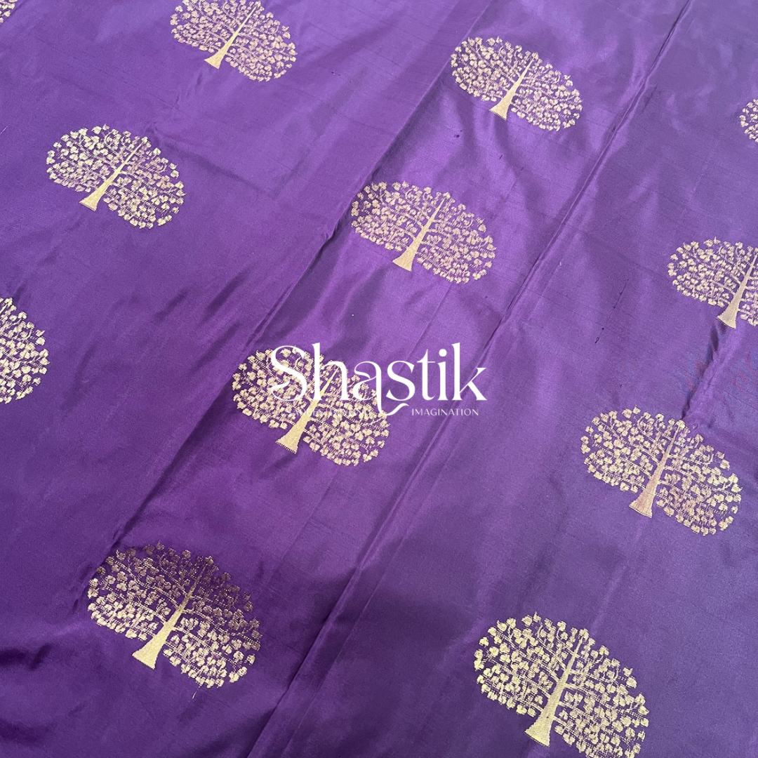 Dark Purple Pure kanjivaram sarees online 