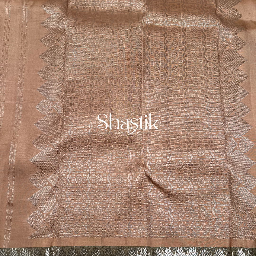 Temple silhouette pattu saree Coimbatore