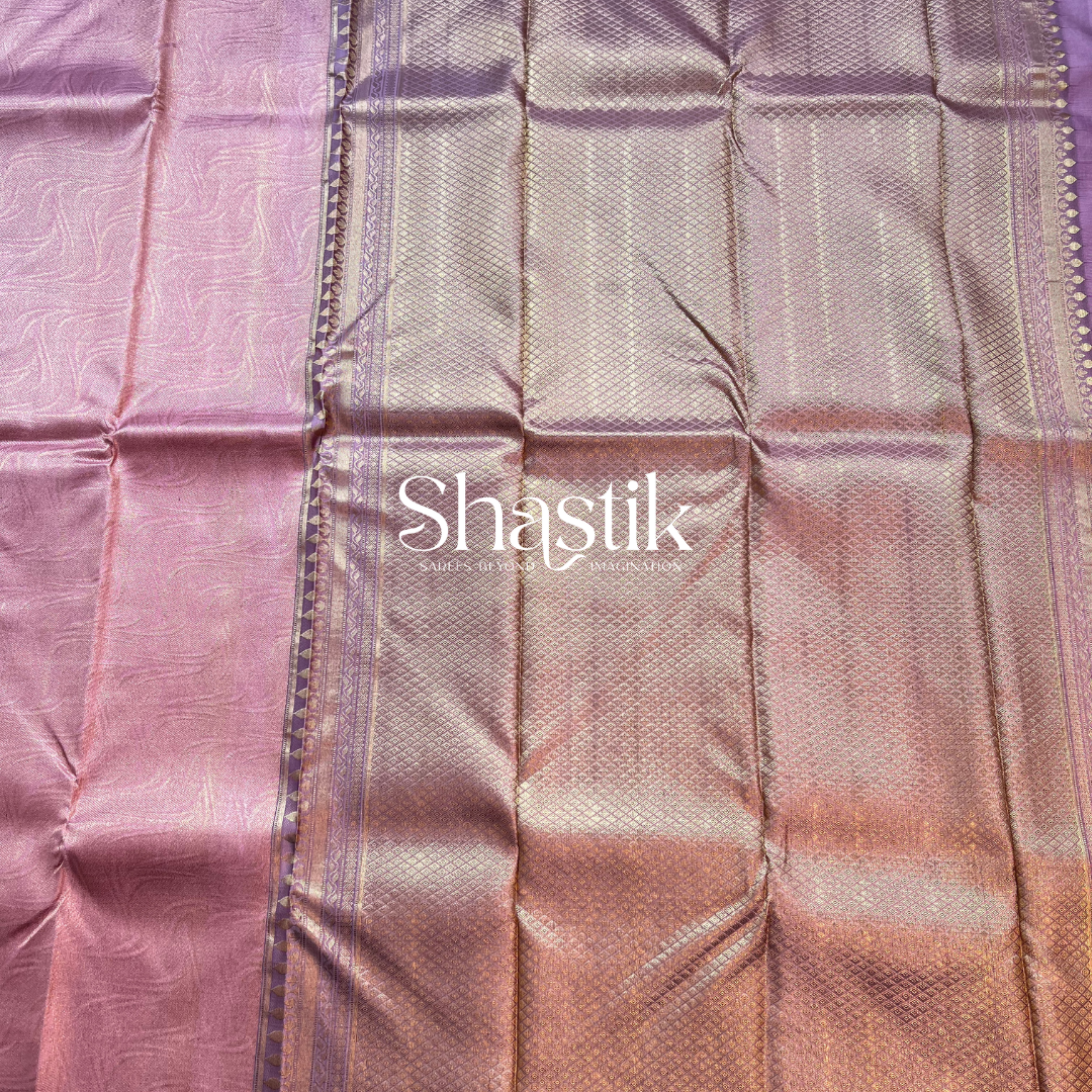 Unconventional Wedding saree in pastel pink