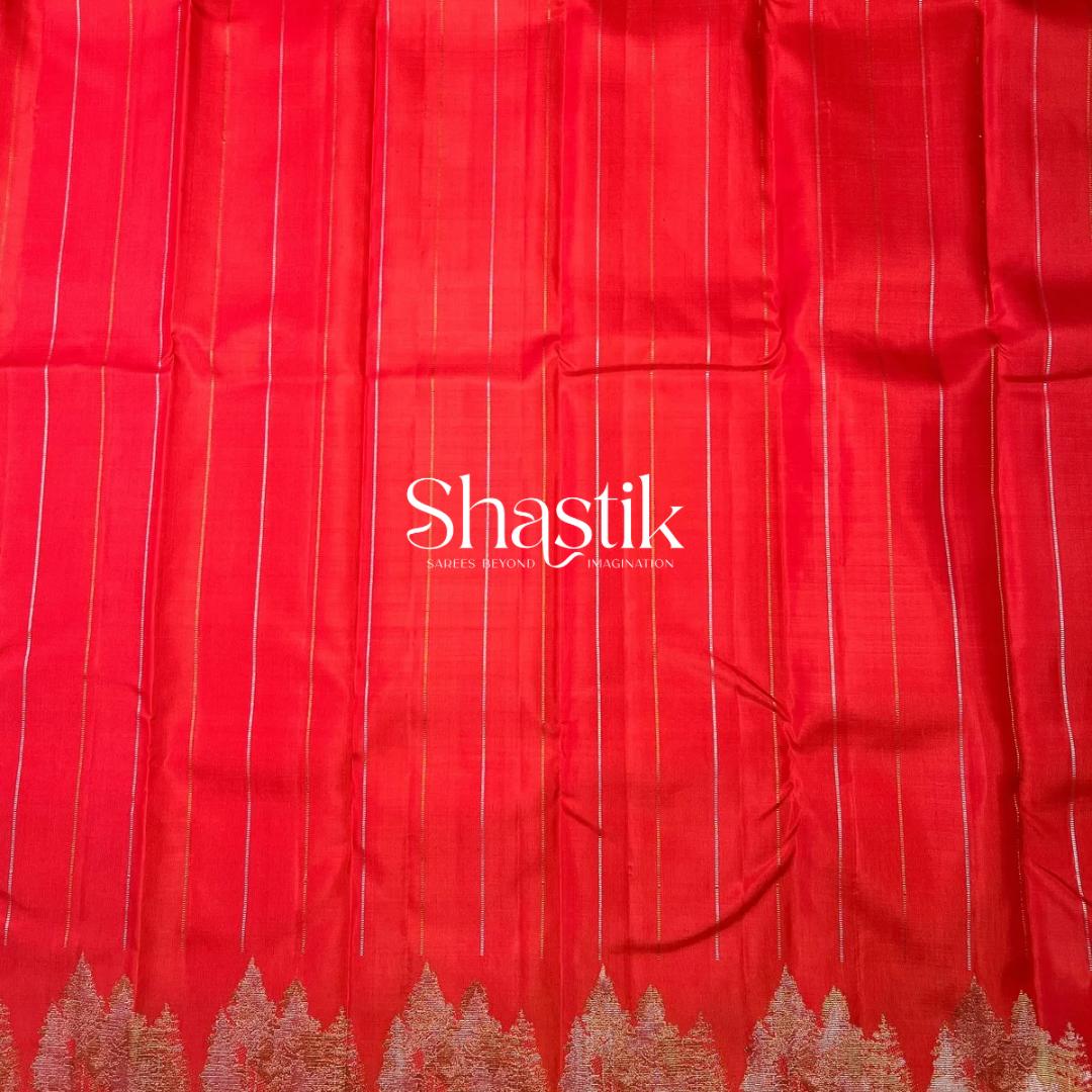 Wedding Pure Silk Saree in Red 