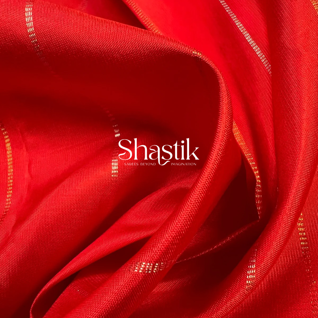 Wedding Pure Silk Saree in Red 