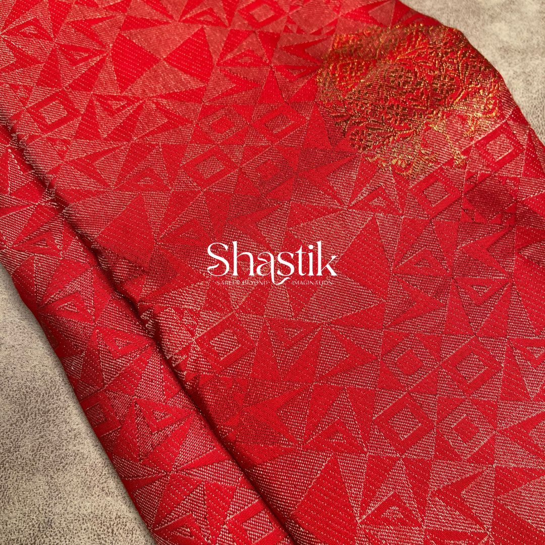 Wedding kanjivaram Saree in red 