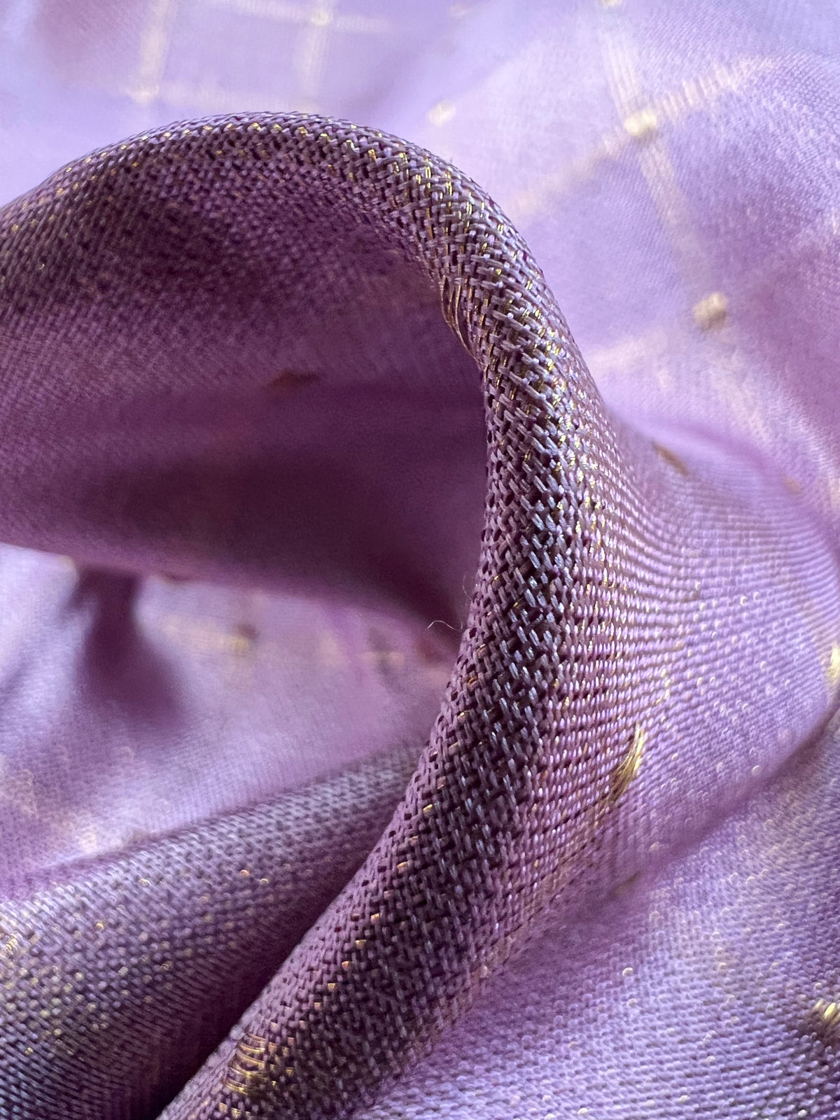 Wedding traditional saree in pastel purple with Retta Petta border