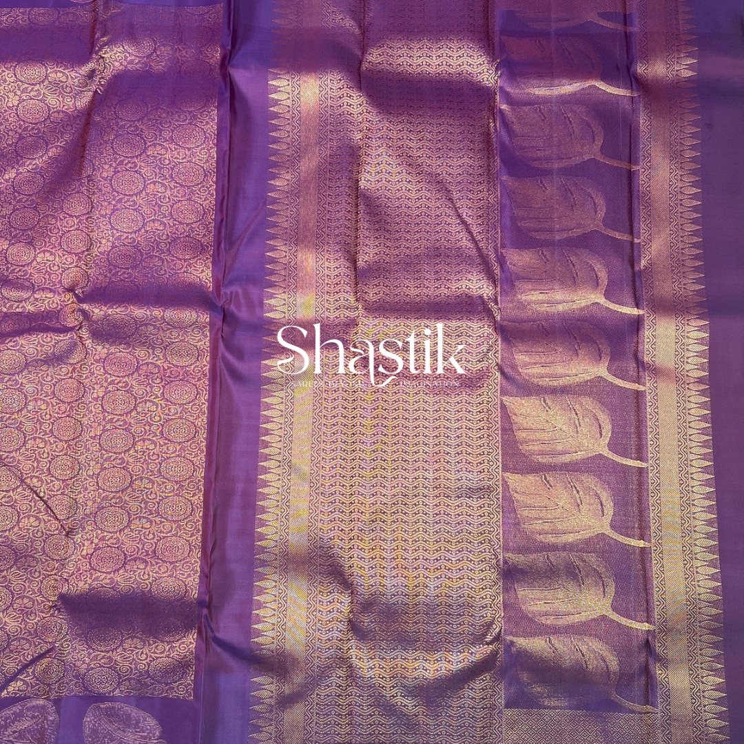 modern bridal silk saree in purple