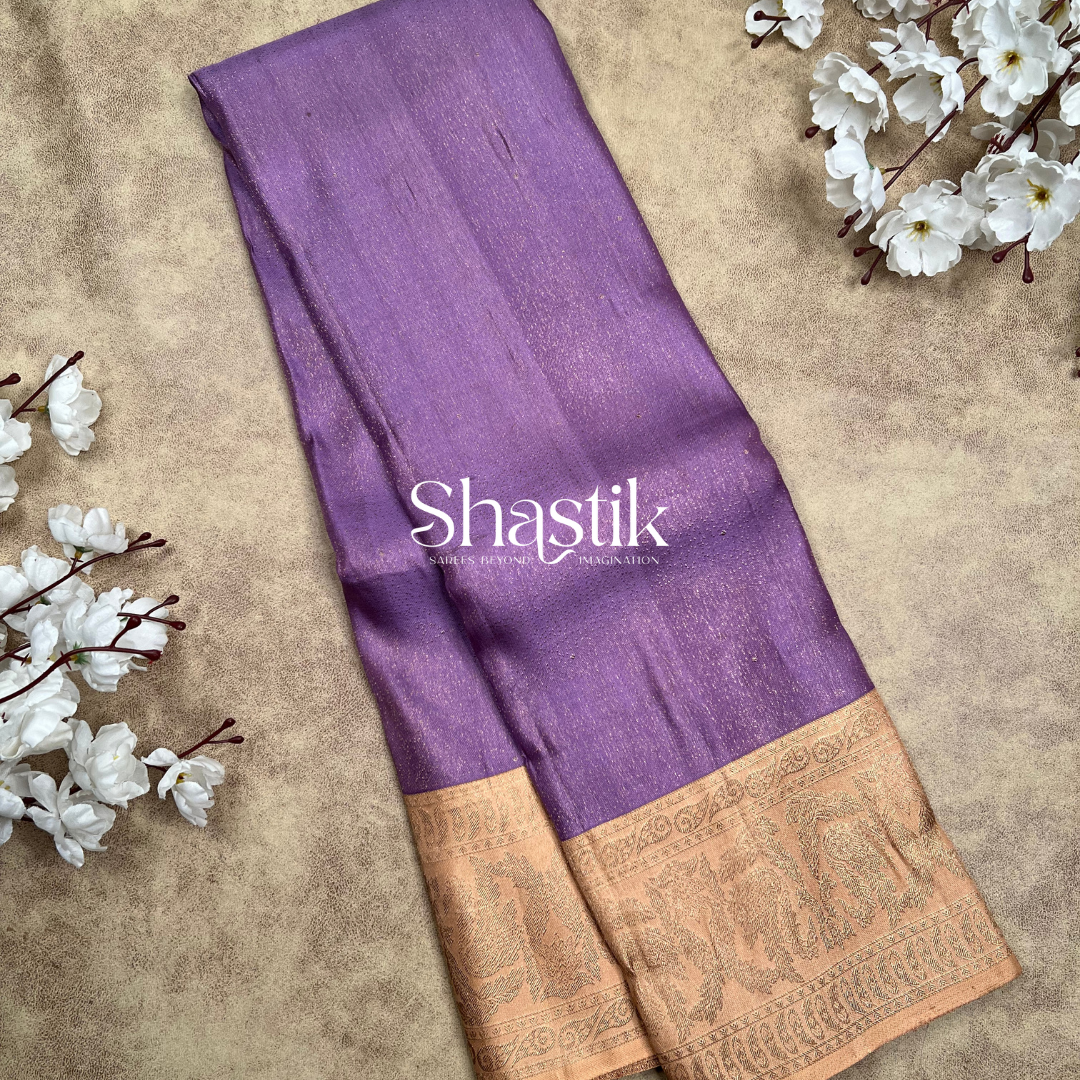 bridal silk saree in violet