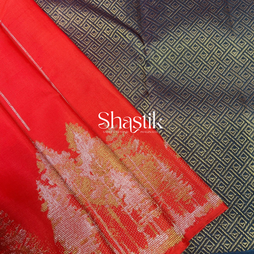 pure red kanjivaram wedding silk sarees online