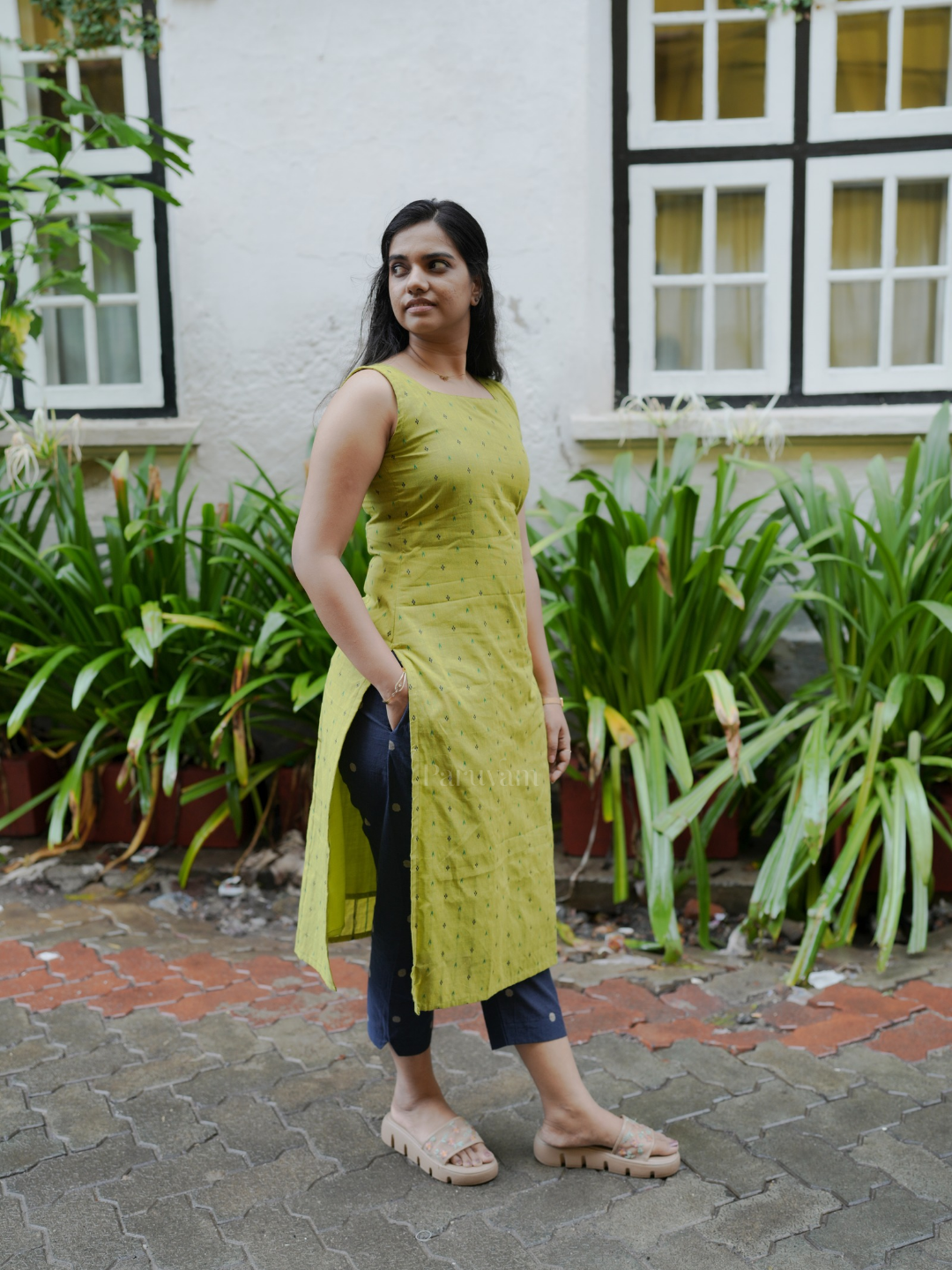 Classic color combo Blue-green kurta set