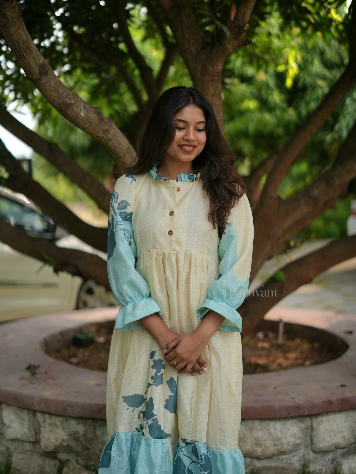 Airy Kota Printed Cotton Maxi Dress